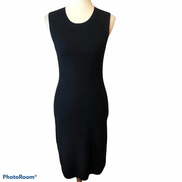 Vince Ribbed Knit Dress - Picture 2 of 10